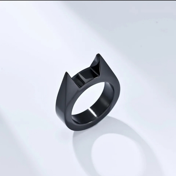Cute Kitty Ears Ring, Self Defense Ring For Couples, & Men or Women - Picture 7 of 16